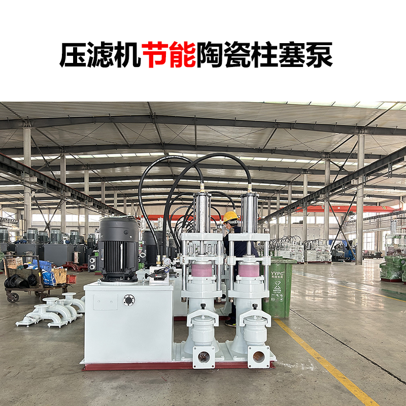 皮革廠壓濾機(jī)入料柱塞泵