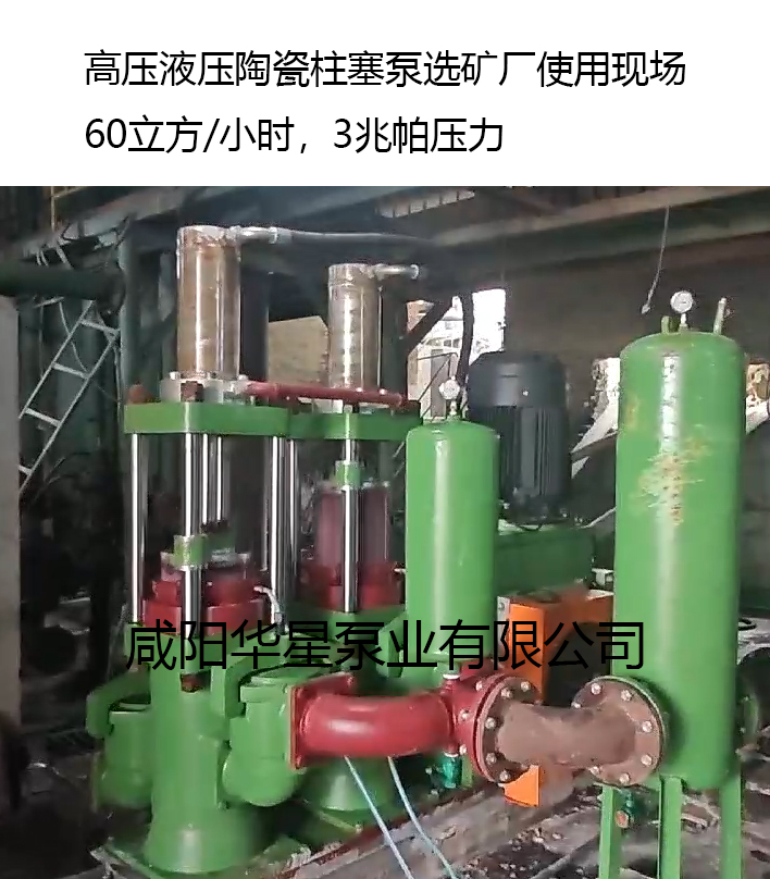 選礦廠使用華星高壓陶瓷柱塞泵案例